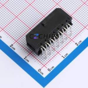 43045-14AWS Wire-to-Board Pin Header Bent Lead Through Hole,P=3mm Connector 2x7P 3mm Right Angle Insert 14P - Product Image 2