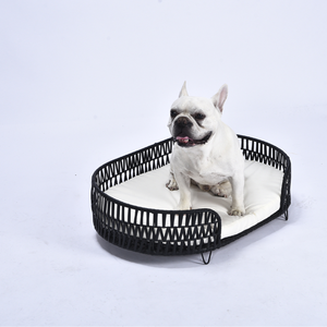 Groothandel <span class=keywords><strong>Wicker</strong></span> Huisdierenbed voor Katten & Honden, Rieten Huisdierenbank met Kussen, Rustgevende Binnenhuisdierenlounge, OEM ODM - Product Image 5