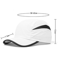 Casquette de course à séchage rapide et légère pour femme, respirante, protection solaire, idéale pour le sport en extérieur