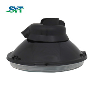 Faro Circular Semiabierto de 5.75 Pulgadas con Bombilla <span class=keywords><strong>LED</strong></span> de Luz Cercana y Lejana, Nuevo, Halógeno H4 de Vidrio - Product Image 5
