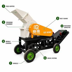 Frantoio a Martelli Mobile Elettrico, Attrezzatura Portatile per Frantumazione di Rocce e Pietre, Vendita Diretta dalla Fabbrica per Miniere <span class=keywords><strong>d</strong></span>'<span class=keywords><strong>Oro</strong></span> e Cave in Africa - Product Image 2