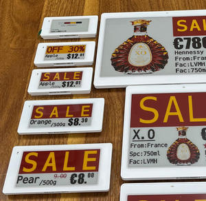 สินค้าขายดี 2.4Ghz ป้ายราคาอิเล็กทรอนิกส์แบบดิจิตอล LCD ขนาด 2.13 นิ้ว 2.66 นิ้ว 2.9 นิ้ว ระบบ ESL EAS พร้อมจอแสดงผล - Product Image 1