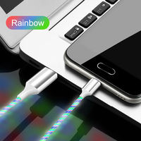 Cable de Carga USB Tipo C 3A 60W PD 3 en 1 con LED Luminoso y Cobre Puro para Computadora, Escáner de Código de Barras e Impresora