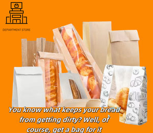 Venta al por mayor logotipo Sharp V ventana inferior Baguette francés Caterpillar pan panadería bolsa <span class=keywords><strong>de</strong></span> papel a prueba <span class=keywords><strong>de</strong></span> grasa - Product Image 6