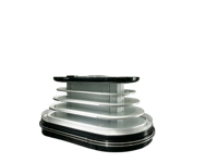 Vitrine Réfrigérée Commerciale pour Supermarché, Modèle Îlot, Refroidissement par Air, Formes Rondes et Carrées, de 2 à 8 unités ℃   pour produits laitiers, fruits, boissons, produits frais