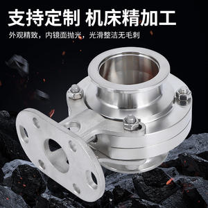 High-Platform Sanitary 304/316L Stainless Steel <b>Butterfly</b> <b>Valve</b> Quick-Install Clamp-Type Bracket Vacuum-Fitted - Product Image 3