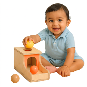Wooden <b>Ball</b> <b>Drop</b> <b>Toy</b> With Colorful <b>Balls</b> For Toddlers Safe Educational Plaything Freestanding Design - Product Image 1