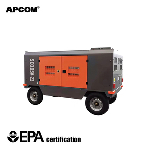 Compresor de Aire de Tornillo Diésel de Alta Presión de 18-25 bar, 700-1100 cfm, para Perforación de Pozos de Agua y Trabajos de Voladura - Product Image 2