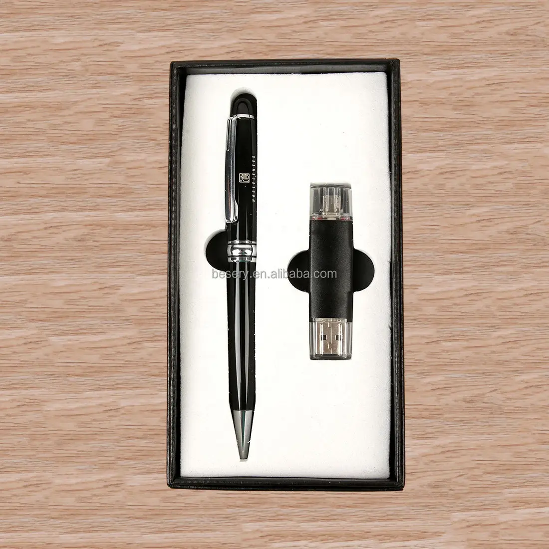 Personalizado Corporativo Lembrança Presente itens promocionais Usb Flash Drive caneta combo set Stationary Father's Day Business Gift Set