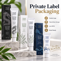 Crème de soin rapide pour tatouages, marque privée, ingrédients végétaux biologiques, pour microblading, crème réparatrice pour tatouages, pommade
