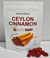 Gélules de Cannelle de Ceylan avec Huile MCT 7200mg Extrait 12:1 Haute Biodisponibilité Gestion du Sucre Sanguin Énergie Soutien Immunitaire Adulte 30
