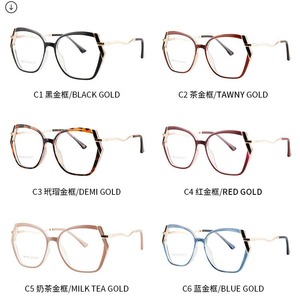 Lunettes de vue ovales à monture intégrale TR87199, en métal TR, anti-lumière bleue, pour ordinateur, unisexe, origine Taizhou - Product Image 2