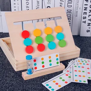 Giochi logici a quattro colori di vendita caldi giocattoli interattivi per bambini scatola di legno su misura