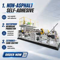 HDPE/EVA/LDPE Nicht-Asphalt Verstärkte Folienrolle Wasserdichte Membran-Produktionslinie Hochautomatisierte Einschneckenextruder