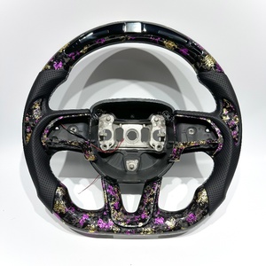 Volant en fibre de carbone de style noir pour Dodge Challenger Charger <span class=keywords><strong>RT</strong></span> Jeep Trackhawk Durango SRT Scat Pack 392 Super Bee - Product Image 6