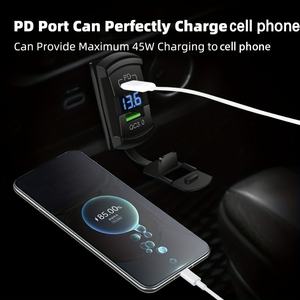 Chargeur USB COZY 12-24V 30W avec QC 3.0 PD Type-C et ports de charge rapide pour train, tram, bus, voiture (garantie 1 an) - Product Image 3