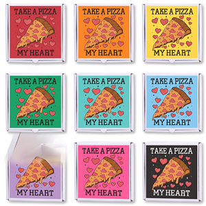 Niedliche Liebesthemen-Papierboxen für Geschenke und Kekse, Etiketten für Feiern und Jubiläen, Personalisierte Pizzakartons vom Hersteller - Product Image 2