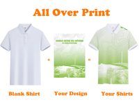 Impression par sublimation 3D personnalisée sur des polos à manches courtes pour hommes et femmes, personnalisez votre design