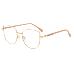 Teenyoun - Monturas Ópticas Metálicas al por Mayor para Mujer, <span class=keywords><strong>Gafas</strong></span> de Lectura con Protección Contra la Luz Azul, Disponibles en Stock - Product Image 2