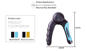 2026 Wholesale Portable Lightweight Heavy Hand Fitness Grips Carpal Strengthen Expander Counter Forearm Arms Muscle <b>Trainer</b> - Product Image 6