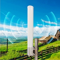 Antena Omnidireccional MIMO WiFi de Doble Banda 2.4G 5.8G de Alta Ganancia Arronna 12dBi 360° °   Router Inalámbrico CPE para Exteriores, Puente AP Industrial
