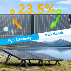 200/400W Portable <b>Foldable</b> <b>Solar</b> <b>Panel</b> with Kickstand Multi Output USB PD QC MC4 <b>Solar</b> Charger for Camping RV Power Station - Product Image 2