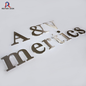 Insegna Personalizzata in Acciaio Inox Tagliata al Laser con Lettere dell'<span class=keywords><strong>Alfabeto</strong></span> Arabo e Inglese, Pubblicità IP65 Impermeabile <span class=keywords><strong>per</strong></span> Decorazione Murale - Product Image 5