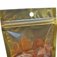 Sachet Doypack refermable avec fenêtre transparente et logo imprimé personnalisé pour l'emballage de fruits secs, noix, snacks et bonbons