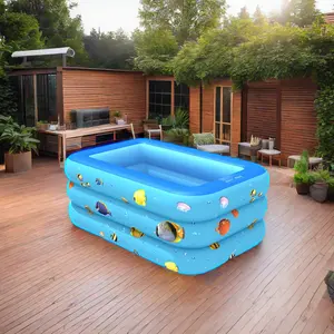 Folding Large Plastic Summer Swimming Pool Inflatable Pools Swimming Outdoor for Children