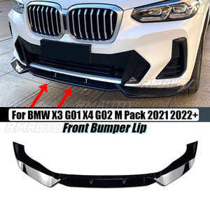 Pour BMW X3 G01 X4 G02 IX3 G08 2021 2022+ Kit Carrosserie Lame de Pare-chocs Avant Spoiler Diffuseur Lame M Pack Protection Garniture - Product Image 1