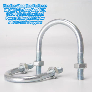 Bulloni a U in Acciaio al Carbonio M6-M20 DIN 3570 con Testa Esagonale SS304 per Fissaggi di Potenza, Fornitore Cinese di Bulloni a V <span class=keywords><strong>Handan</strong></span> Changlan Fastener - Product Image 2