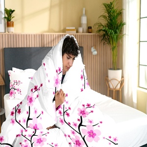 Phong Cách Mỹ 9-Mảnh Vua Kích Thước Bộ Đồ Giường Thiết Lập Hoa Mô Hình Nhà Dệt May Bao Gồm Phù Hợp Với Rèm Cửa & Trải Giường Khăn Trải Giường - Product Image 5