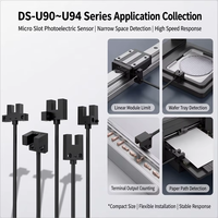Capteur de fin de course optique photoélectrique série DS-U9 ultra-compact à faisceau traversant, réponse rapide, largeur de fente 5 mm, vente en gros