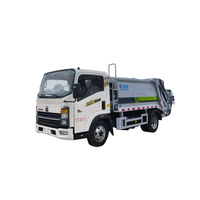 Camion à ordures compacteur diesel manuel Sinotruk HOWO Mini 6,5 m³ 4x2 avec moteur 140 ch, directement de l'usine