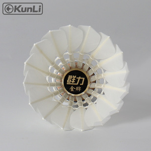 Volant <span class=keywords><strong>de</strong></span> <span class=keywords><strong>badminton</strong></span> Kunli personnalisé, le plus durable, en plumes d'oie, pour les joueurs professionnels et les tournois - Product Image 4