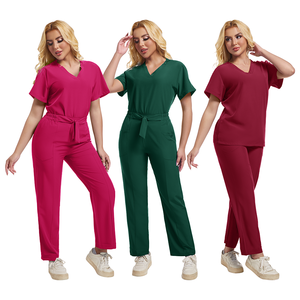 زي طبي عالي الجودة مخصص للممرضات والمستشفيات والصالونات والمنتجعات الصحية، بدلة تمريض، زي طبي نسائي بجيوب كبيرة - Product Image 2