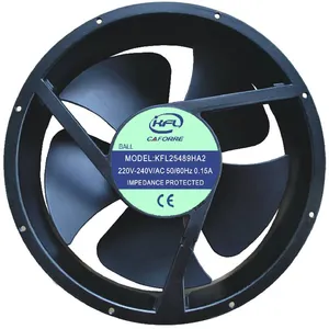 Caforre 250mm round shape ac motor fan 220v 50hz brushless 25489 axial cooling fan 254xx89mm