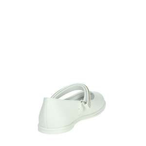 Zapatillas Planas Gaelle Junior Ballerine Blancas para Niñas con Correa de Pedrería - Product Image 3
