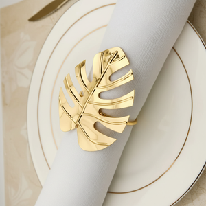 Rond de serviette en métal durable élégant conçu pour une utilisation quotidienne dans les maisons, les restaurants, les hôtels et les occasions de fête saisonnières - Product Image 1