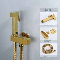 Robinet de bidet allongé en alliage de zinc Sauterf, pulvérisateur mural pour toilettes à eau froide, idéal appartement, garantie 5 ans