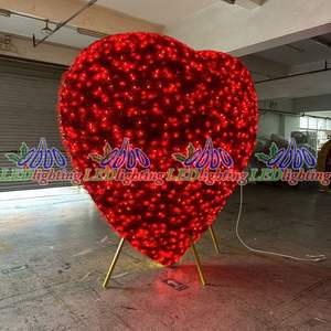 <span class=keywords><strong>OBBO</strong></span> วันหยุดแสงการออกแบบใหม่สำหรับ Led กลางแจ้งถนนตกแต่ง Motif 3D รูปหัวใจซุ้มประตูไฟ - Product Image 2