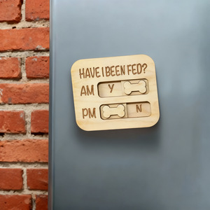 Cross-border wood laser engraving processing for pet <b>tags</b> and ornaments, creative dog and <b>cat</b> feeding reminders - Product Image 2