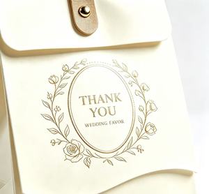 Bolsas de Regalo de Lujo para Boda, Diseño Nuevo, Hechas a Mano, Ecológicas, Reciclables, con Logotipo en Relieve, Mini Bolsas de Regalo de Champán, de Cuero - Product Image 4
