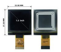Display OLED da 1,5 Pollici GME128128-02, IC SH1107, Risoluzione 128x128, Colore Bianco, Interfaccia SPI e I2C, Connessione Plug-in a 24 Pin