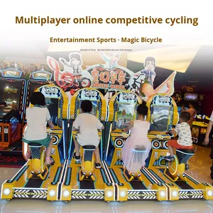 Vélo à pièces Fitness Sport Vélo <span class=keywords><strong>Jeu</strong></span> Vidéo Arcade Racing Machine Machine Deux Joueurs <span class=keywords><strong>En</strong></span> <span class=keywords><strong>Ligne</strong></span> Vélo <span class=keywords><strong>Jeu</strong></span> Machine pour Enfants - Product Image 2