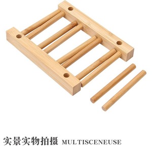 Dish Draining <b>Rack</b> Bamboo Kitchen Storage For <b>Plates</b> Bowls L Size - Product Image 4