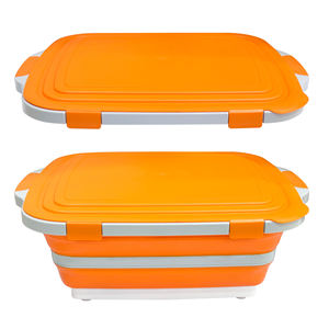 لوح تقطيع قابل للطي متعدد الوظائف بأحجام M / L / XL وسعات 8 لتر و16 لتر و30 لتر بألوان مخصصة لتحضير الوجبات والتتبيل وإعداد الطعام والشواء - Product Image 4