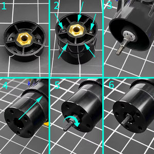 <span class=keywords><strong>Tamiya</strong></span> <span class=keywords><strong>1</strong></span>/<span class=keywords><strong>10</strong></span> Clod Buster Monster Truck pièces de mise à niveau en alliage d'aluminium 19mm adaptateurs de coupleur de roue avant élargis Construction métallique - Product Image 5