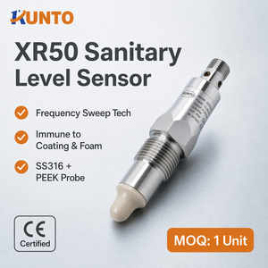 Sensore di Livello Industriale Sanitario SS316 per Alimenti, Interruttore Igienico di Livello Liquido OEM 4-20mA PNP NPN per Automazione Processi Serbatoi, 1 Anno di Garanzia - Product Image 1