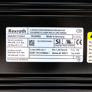 Nuevo y Original Motor R911319817 MSK071C-0300-NN-S1-UP0-NNNN en Stock, Entrega Rápida, Motor R911319817 - Product Image 2